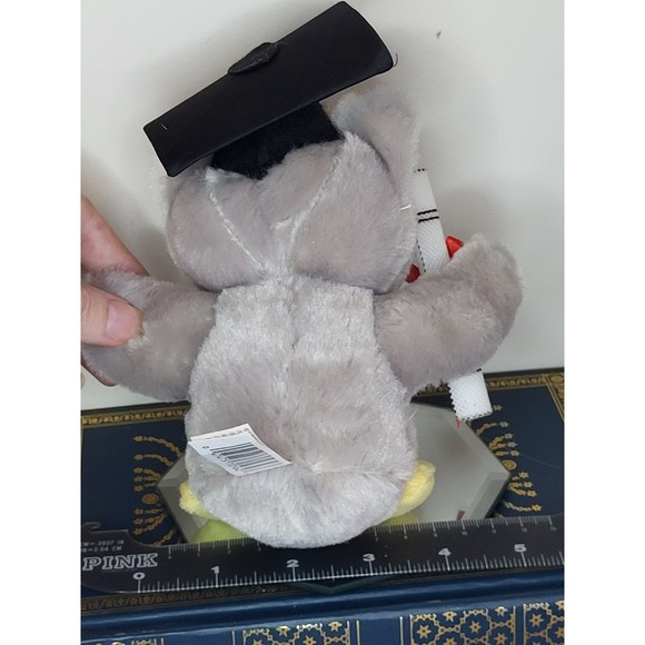 Graduation Owl plush Dandee bird cap with diploma Grad Gift 7" - Picture 6 of 11